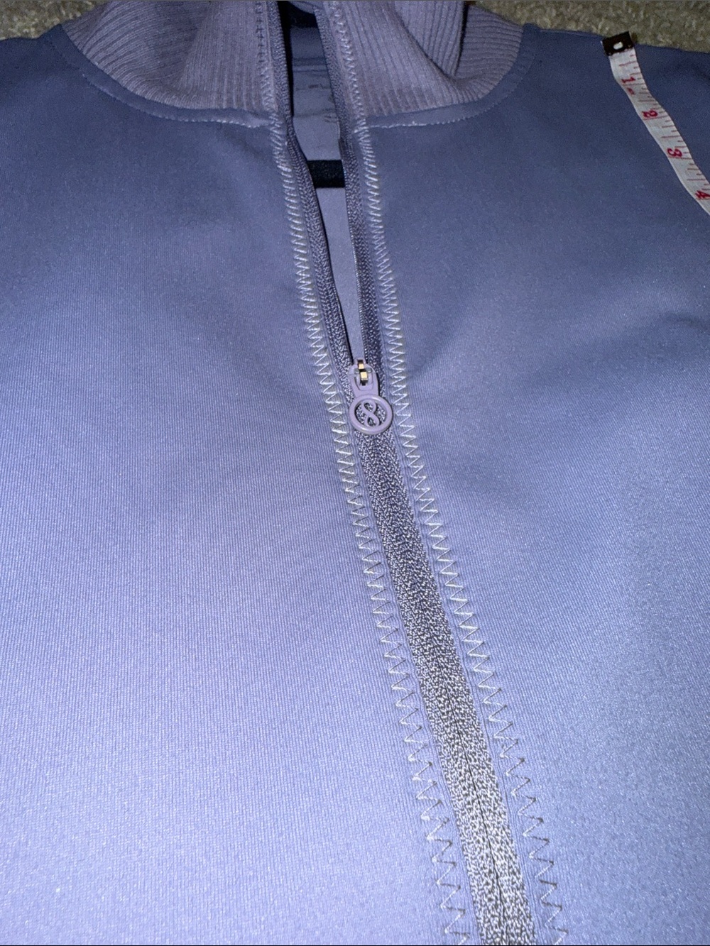Layer 8 Lavender Zip-Up Athletic Activewear Jacket // XS - Picture 8 of 9